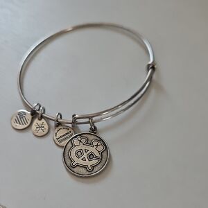 Chicago Blackhawk Silver Charm Bracelet